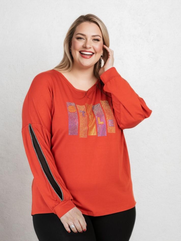 T-shirts Femme Rouille Pomme Rouge C6603 #c Efashion Paris
