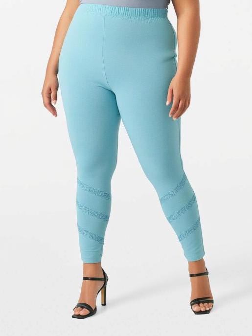 Leggings  Femme Turquoise Pomme Rouge B225 #c Efashion Paris