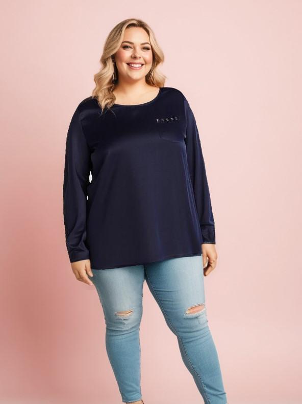 Chemises & blouses Femme Bleu Pomme Rouge C6175 #c Efashion Paris