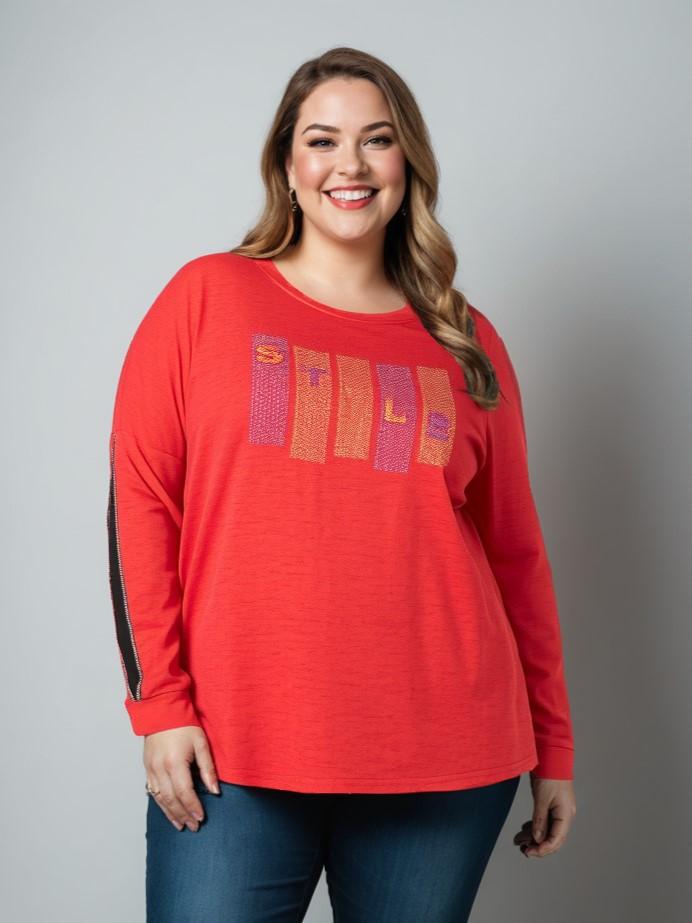 T-shirts Femme Rouille Pomme Rouge C6603 #c Efashion Paris