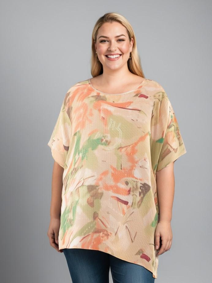 Tops Femme Vert Pomme Rouge C6596 #c Efashion Paris