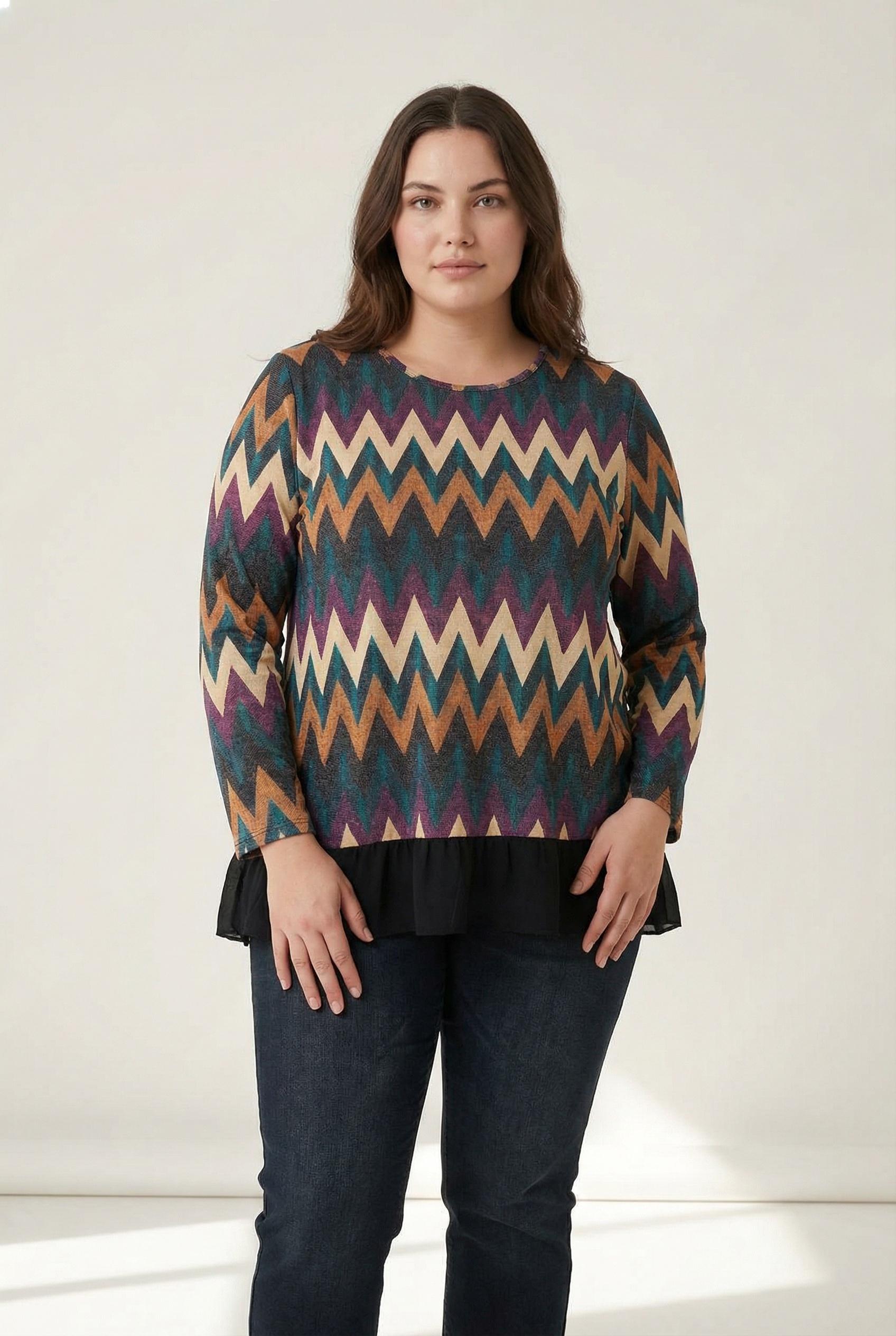 Tops Femme Bleu Pomme Rouge T3369 #c Efashion Paris