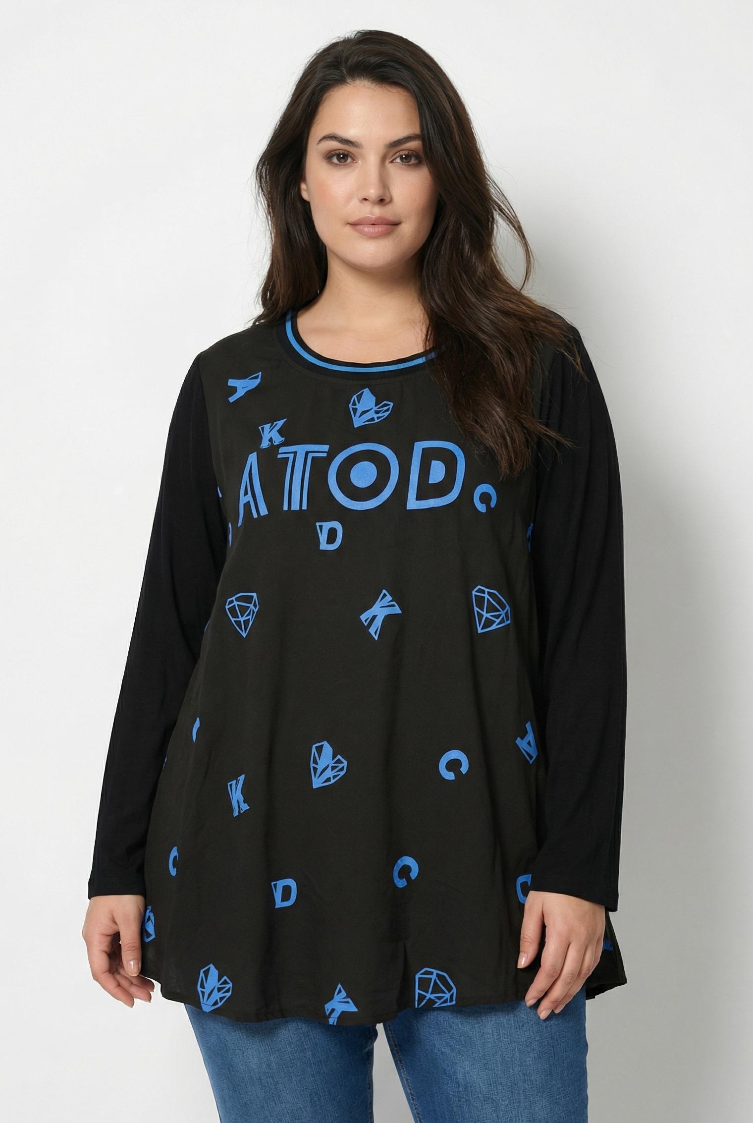 T-shirts Femme Bleu Pomme Rouge A912 #c Efashion Paris