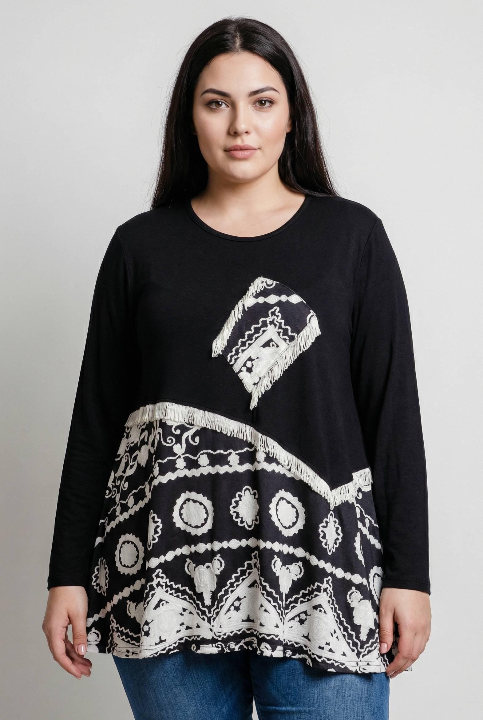 T-shirts Femme Noir Pomme Rouge A825 #c Efashion Paris