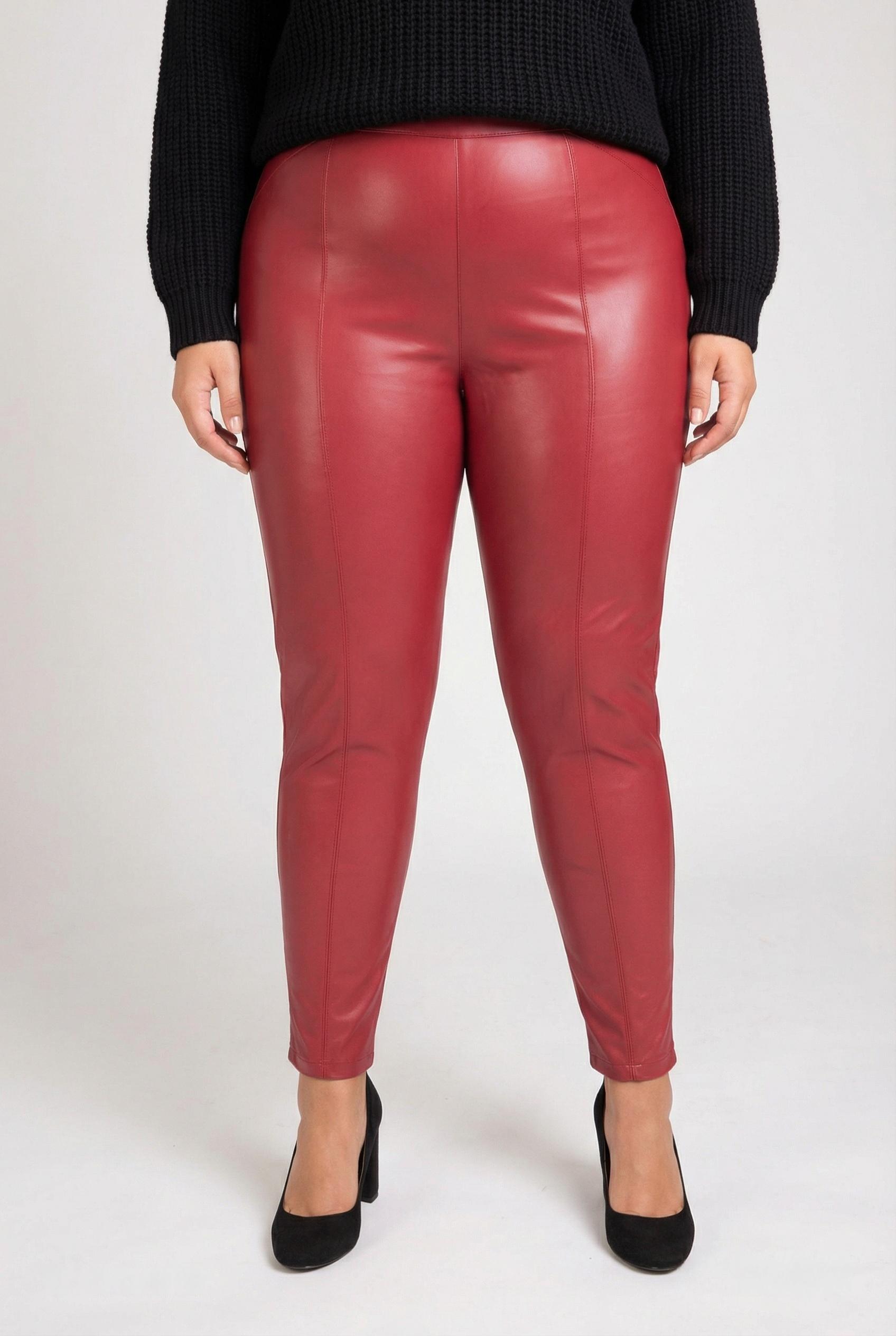 Leggings  Femme Rouge Pomme Rouge B306 #c Efashion Paris