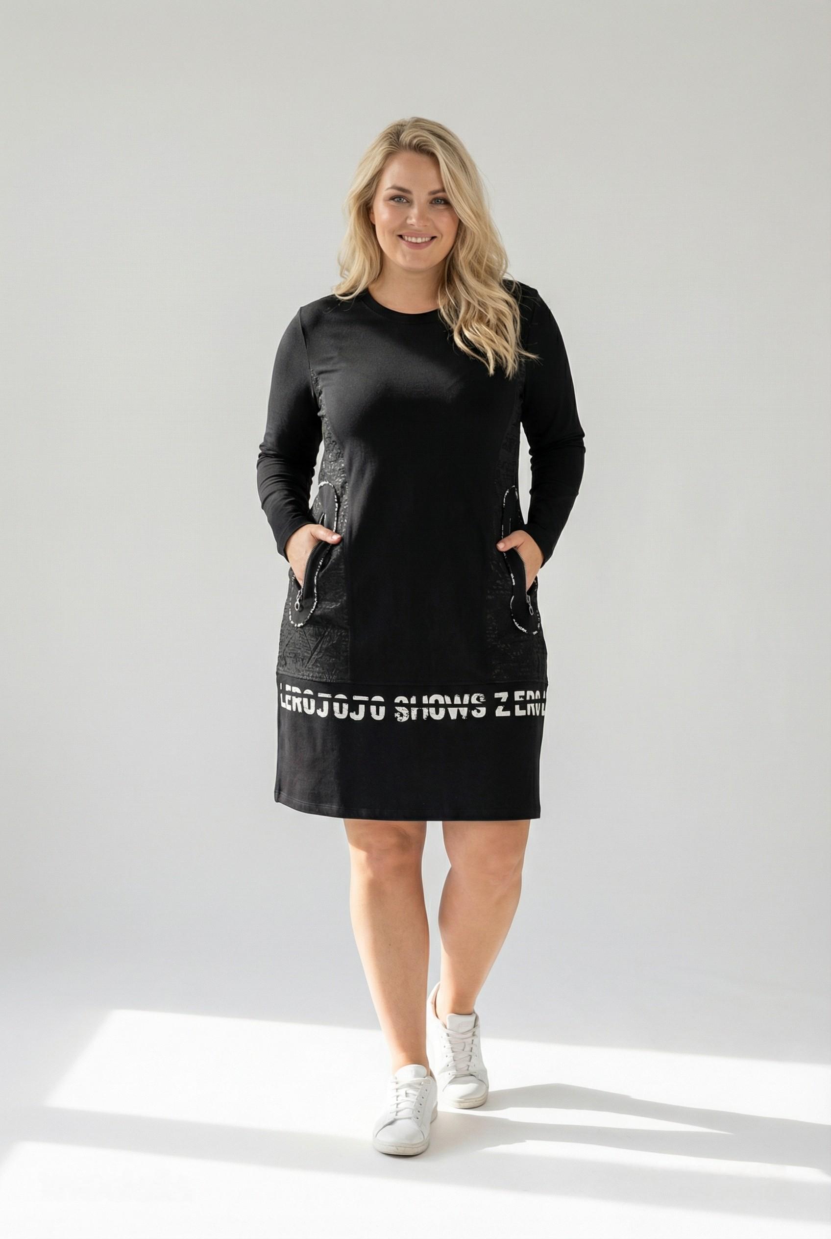 Robes & Combinaisons Femme Noir Pomme Rouge C6585 #c Efashion Paris