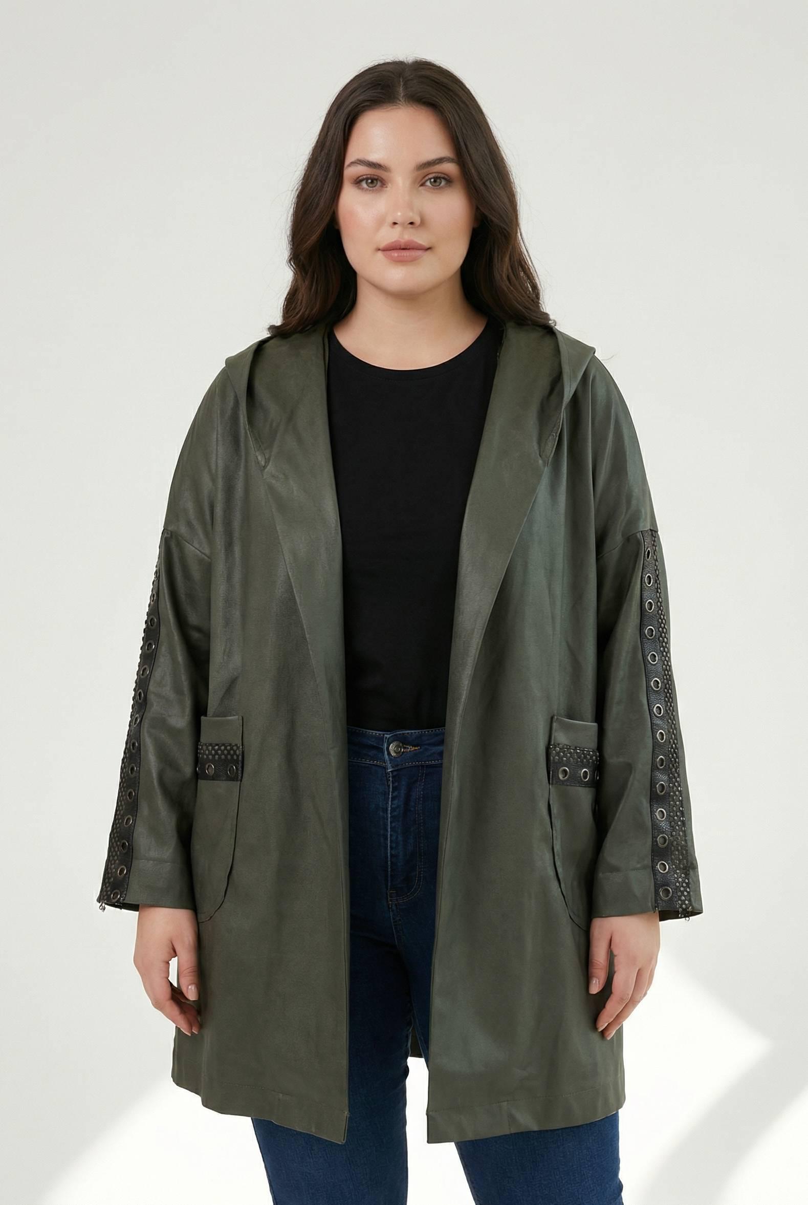 Vestes Femme Kaki Pomme Rouge T251080 #c Efashion Paris