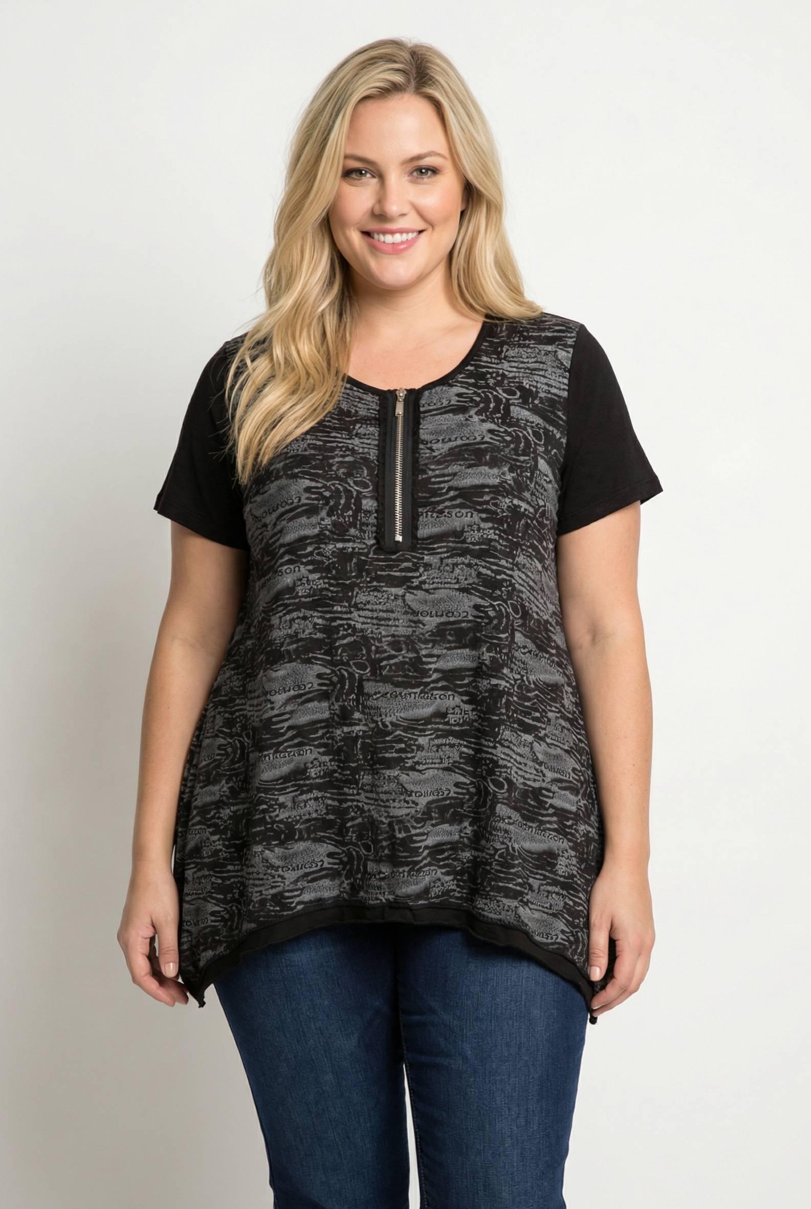 Tuniques Femme Noir Pomme Rouge A076 #c Efashion Paris