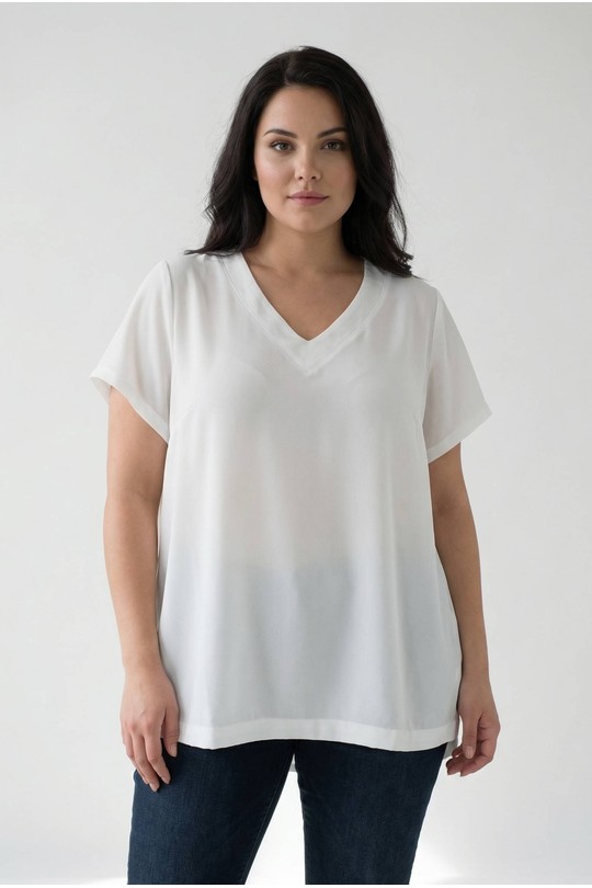 Tuniques Femme Blanc Pomme Rouge P-A837 #c Efashion Paris