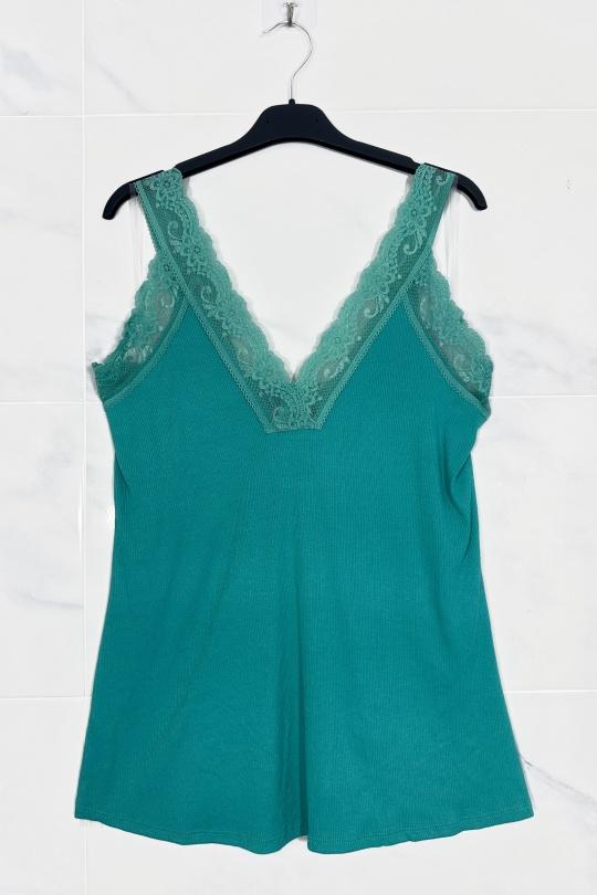 Débardeurs Femme Vert d eau ZAFA Paris 11E00H73 Efashion Paris