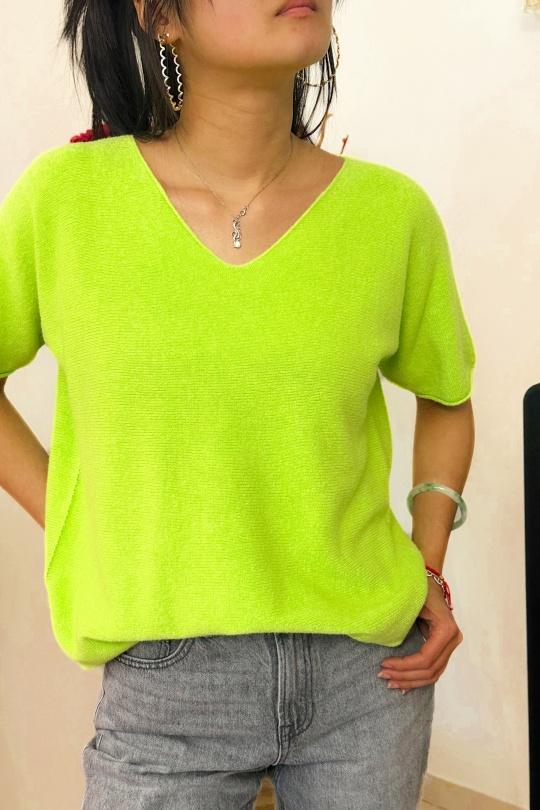 Pulls Femme Vert pomme ZAFA Paris 70E61H46 Efashion Paris