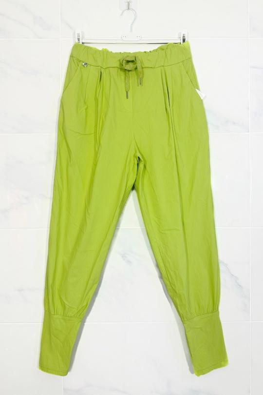 Pantalons Femme Vert anis ZAFA Paris 12E22P002 Efashion Paris