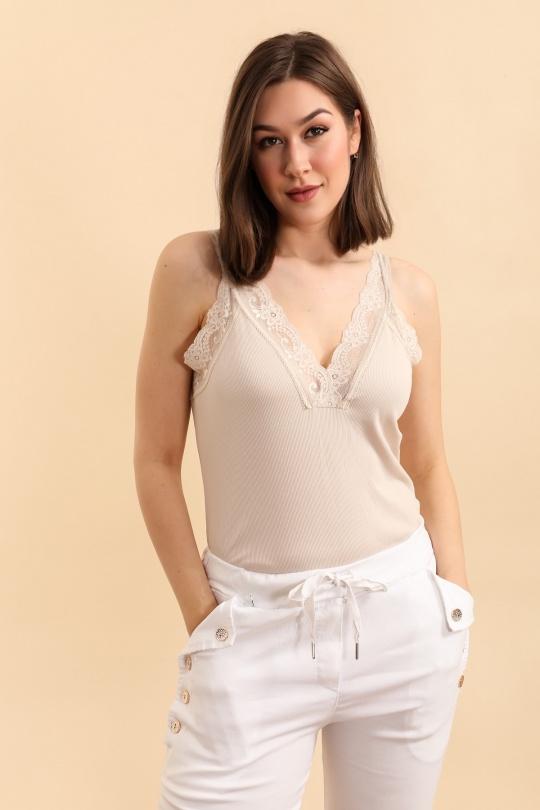 Débardeurs Femme Beige ZAFA Paris 11E00H73 Efashion Paris