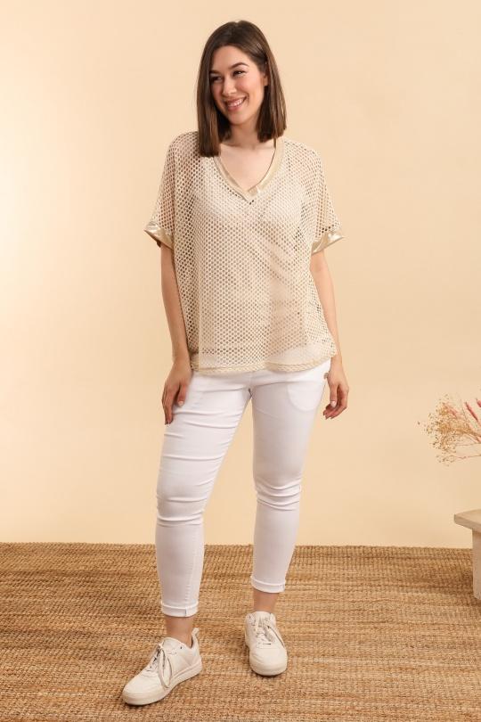 Tops Femme Or ZAFA Paris 23E00H90 Efashion Paris