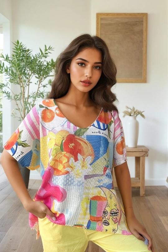 Top Donna Color unic ZAFA Paris 2002-203 Efashion Paris