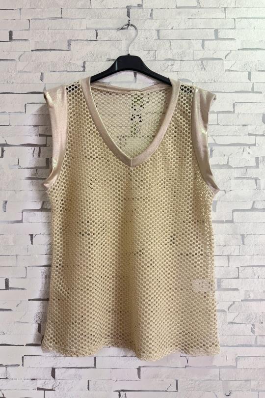 Débardeurs Femme Or ZAFA Paris 36E01H55 Efashion Paris