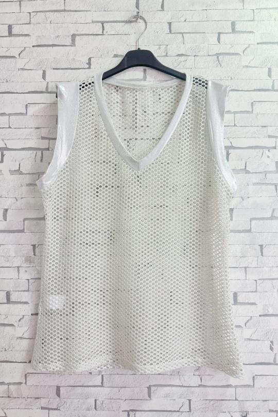 Débardeurs Femme Argent ZAFA Paris 36E01H55 Efashion Paris