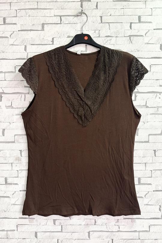 Tops Femme bleu cyan ZAFA Paris 20E02H12 Efashion Paris