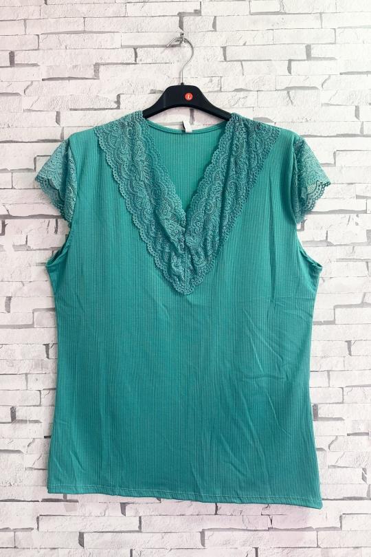 Tops Femme bleu cyan ZAFA Paris 20E02H12 Efashion Paris