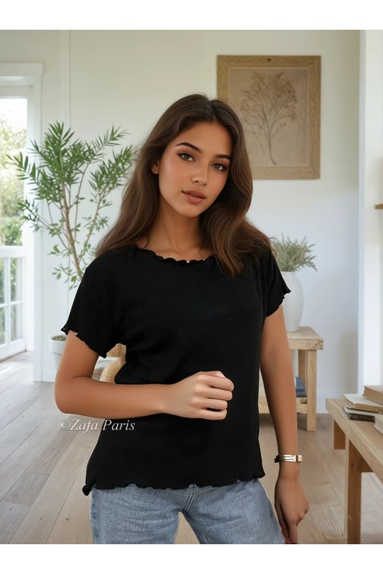 Tops Femme Noir ZAFA Paris 25E90H1 Efashion Paris