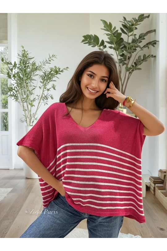 Tops Femme Fushia ZAFA Paris 50E26H955 Efashion Paris