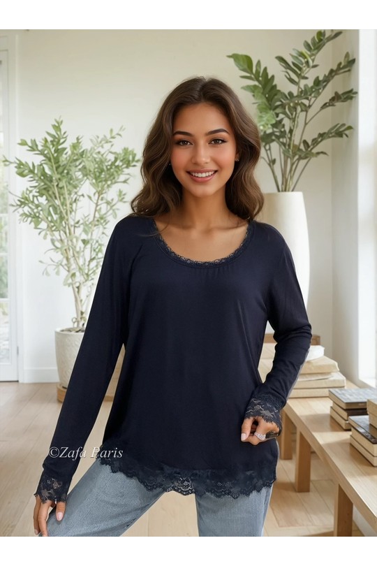 Tops Femme Noir ZAFA Paris 51E37H105 Efashion Paris