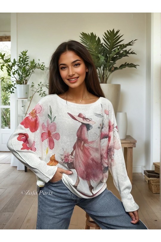 Tops Femme Blanc ZAFA Paris 1257-478 Efashion Paris