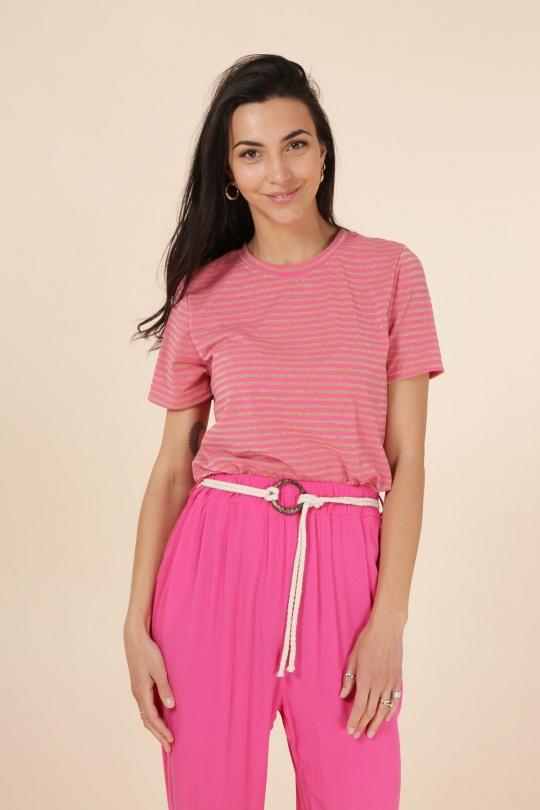 T-shirts Femme Vert anis JOWELL 13046 Efashion Paris
