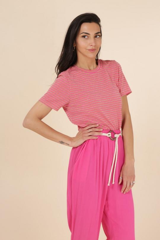 T-shirts Femme Vert anis JOWELL 13046 Efashion Paris