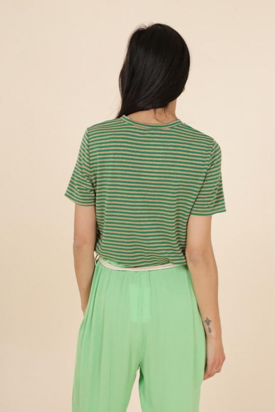 T-shirts Femme Vert anis JOWELL 13046 Efashion Paris
