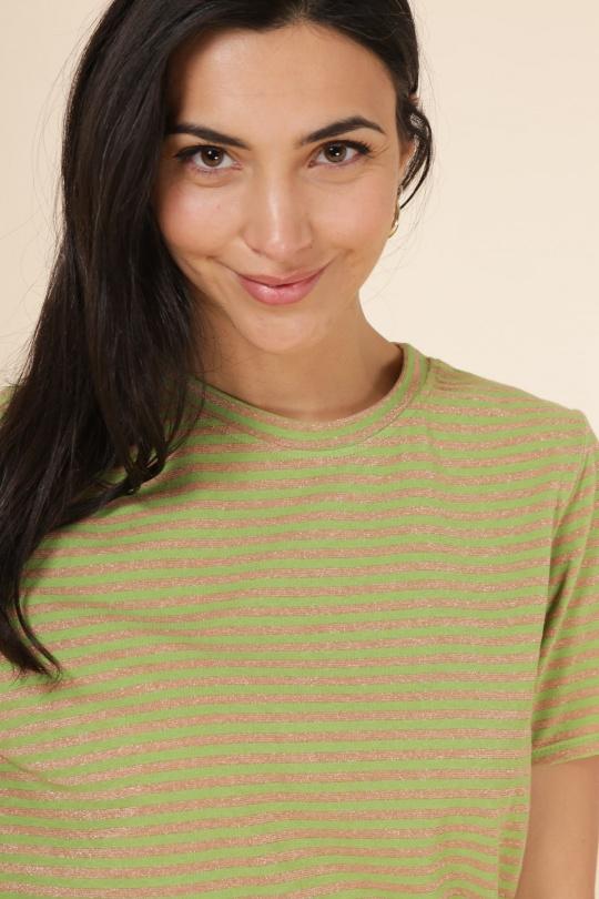 T-shirts Femme Vert anis JOWELL 13046 Efashion Paris