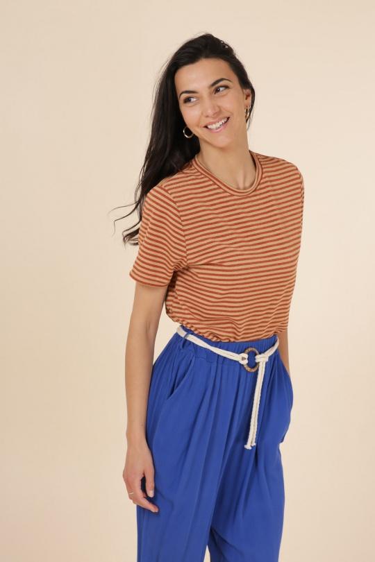 T-shirts Femme Vert anis JOWELL 13046 Efashion Paris