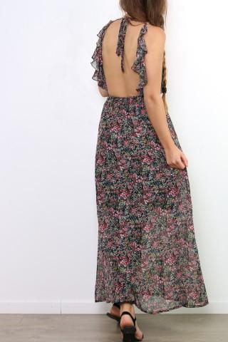 Robes longues Femme Noir JOWELL JR7113 Efashion Paris