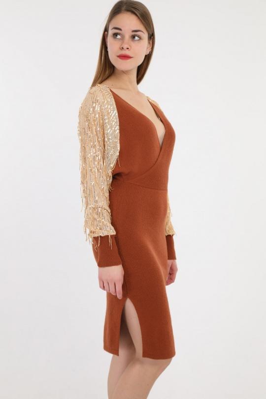 Robes mi-longues Femme Camel JOWELL YPU720 Efashion Paris
