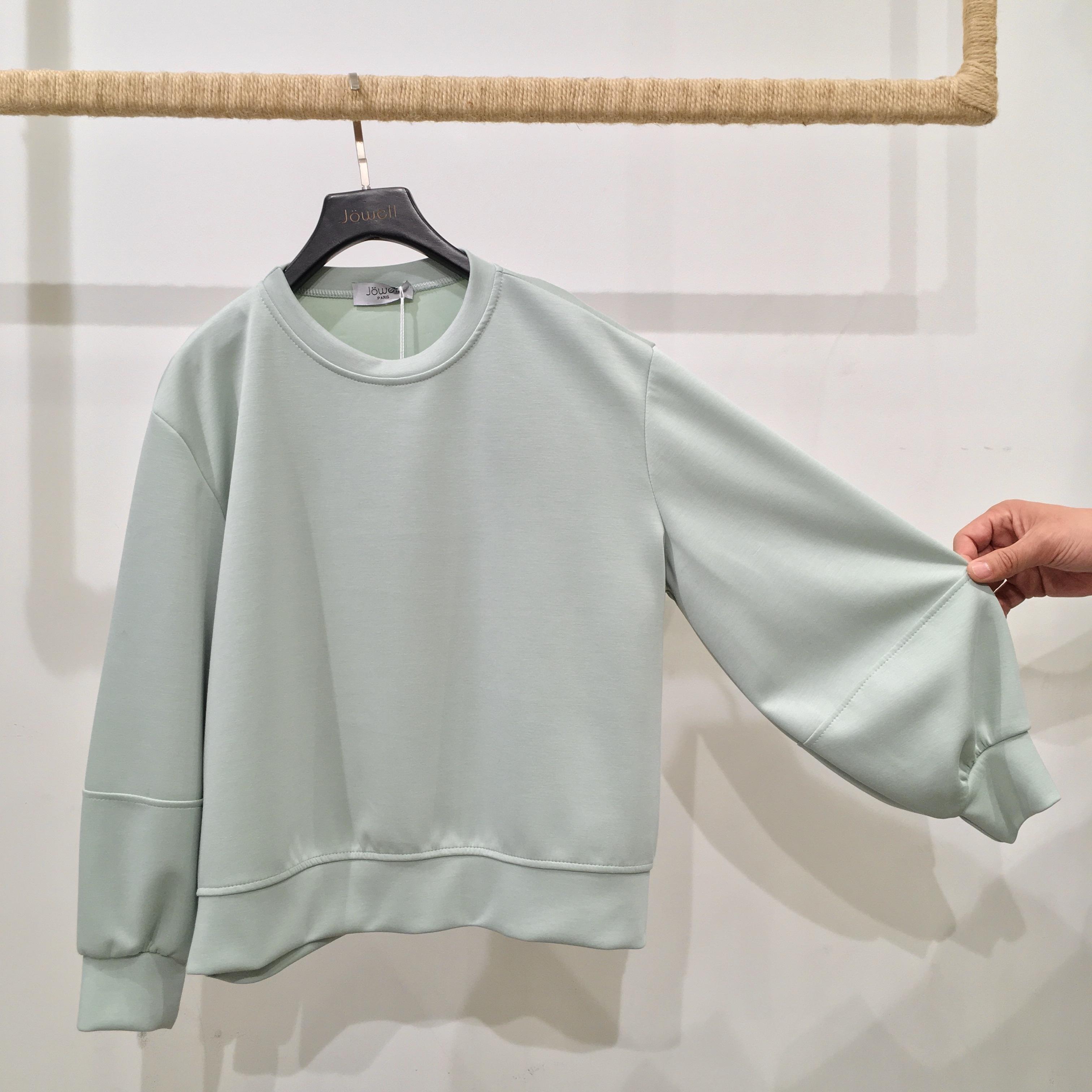 Felpa Donna Green water JOWELL 11458 #c Efashion Paris