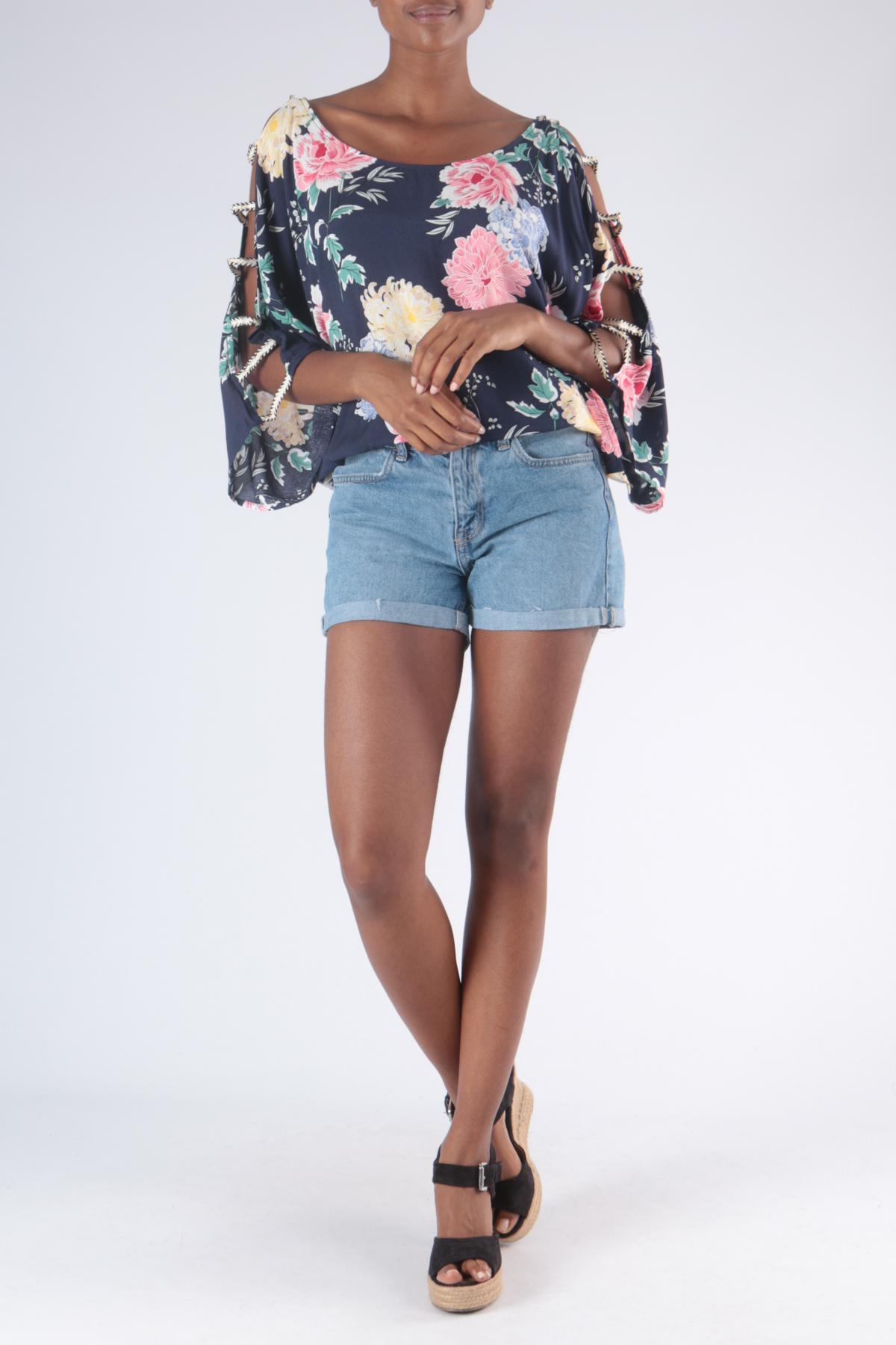 Tops Femme Bleu foncé JOWELL MC8870-90 #c Efashion Paris