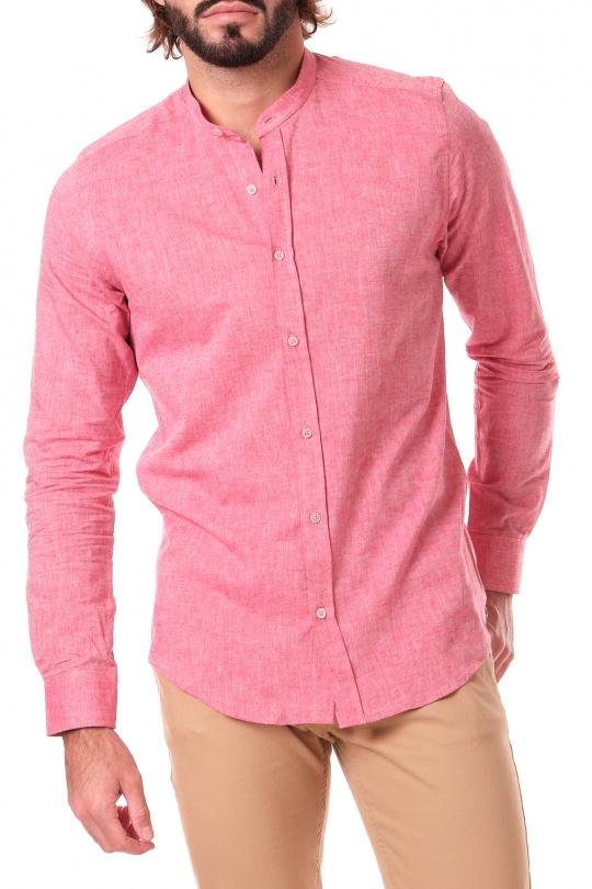 Camisas Hombre Red Hopenlife CHEMISE COL MAO EN LIN ADAM-(S-XXL) Efashion Paris