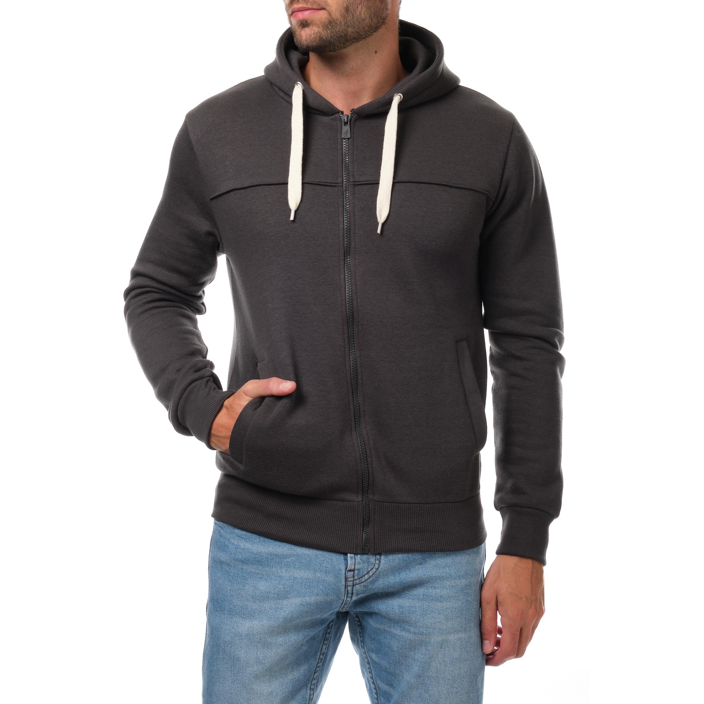 Gilets Homme Anthracite Hopenlife GILET À CAPUCHE LAURENT-2 #c Efashion Paris