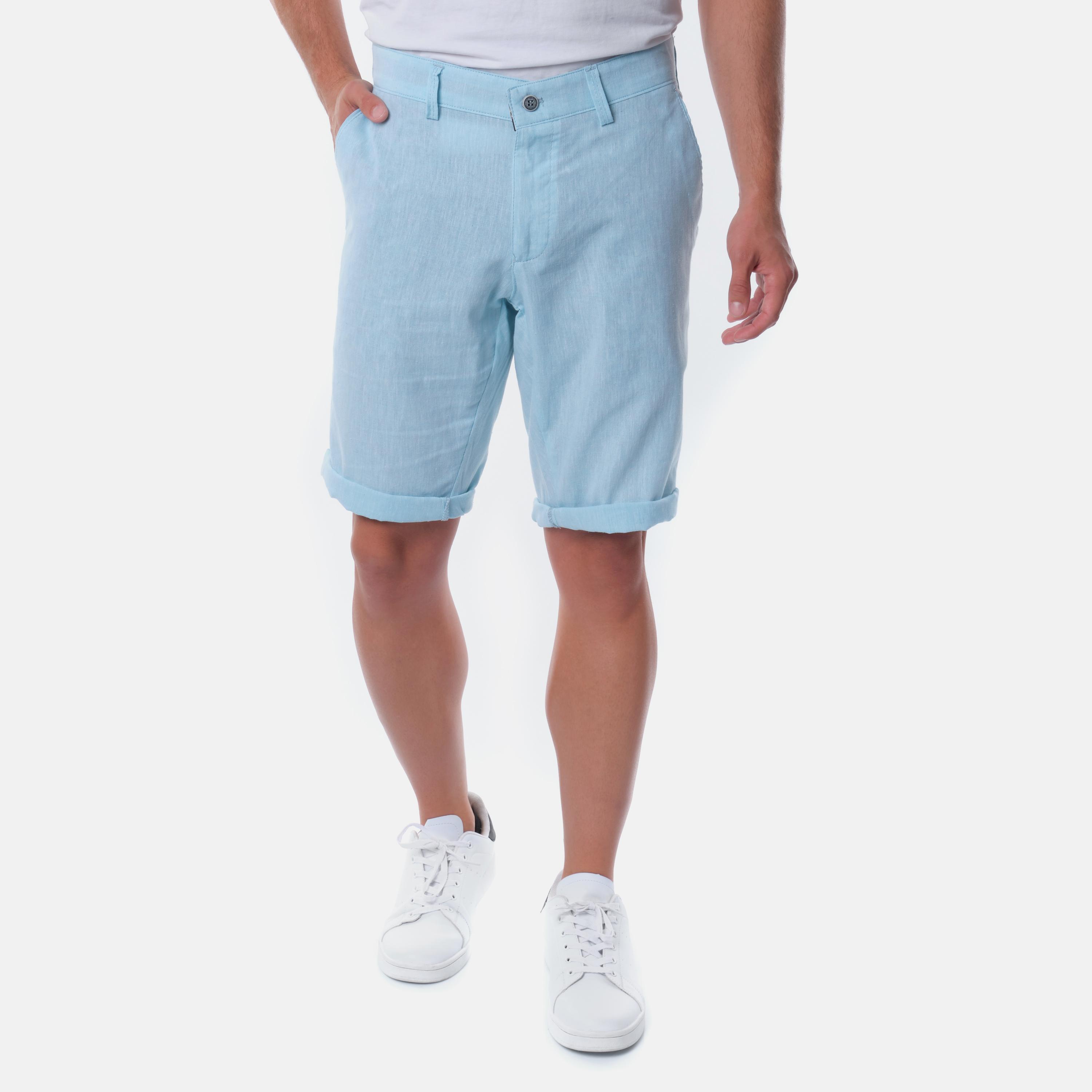Shorts Men Green Hopenlife BERMUDA EN LIN UNI HISOKA #c Efashion Paris