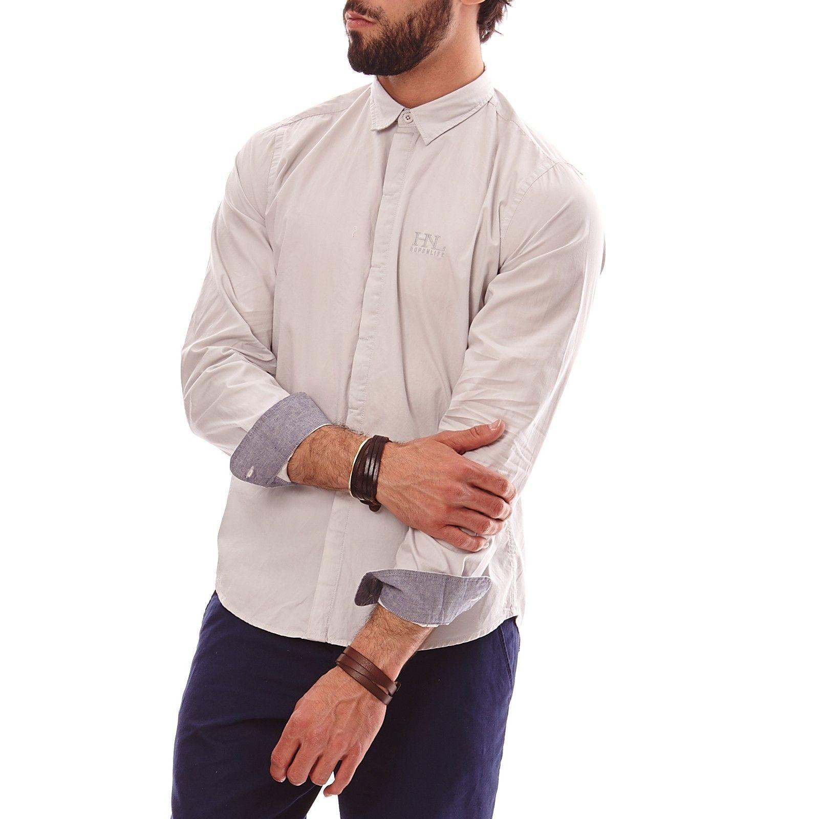 NACER-CHEMISE MANCHES LONGUES -GRIS