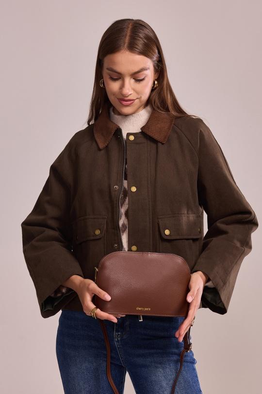 Sacs à bandoulière Maroquinerie Marron ITALINA - RITELLE (CHERRY LEATHER) 4013D Efashion Paris
