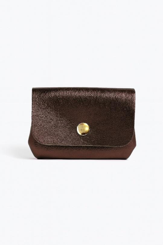 Monederos & estuches Marroquinería Brown ITALINA - RITELLE (CHERRY LEATHER) 4907 Efashion Paris