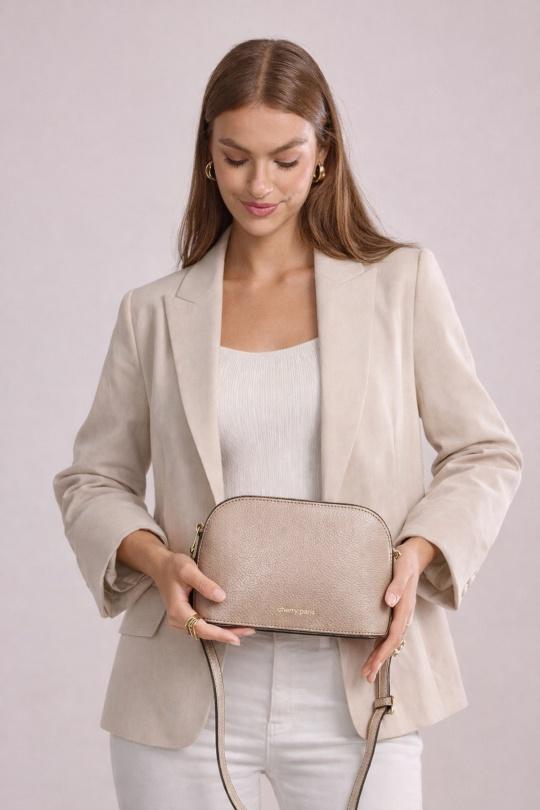Shoulder bags Bags Light taupe ITALINA - RITELLE (CHERRY LEATHER) 4013D Efashion Paris