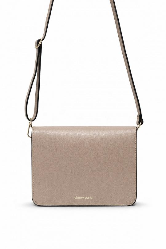 Sacs à bandoulière Maroquinerie Taupe clair ITALINA - RITELLE (CHERRY LEATHER) 4186 Efashion Paris