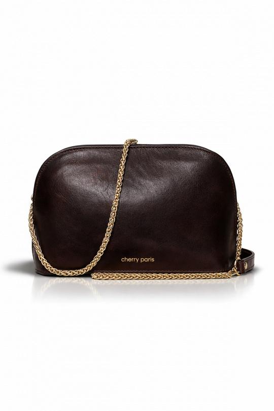 Sacs à bandoulière Maroquinerie Choco ITALINA - RITELLE (CHERRY LEATHER) 4013 Efashion Paris