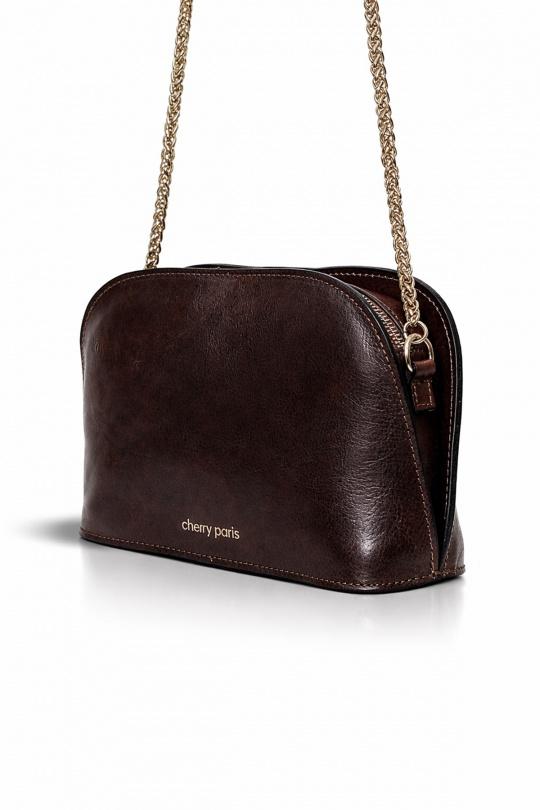 Sacs à bandoulière Maroquinerie Choco ITALINA - RITELLE (CHERRY LEATHER) 4013 Efashion Paris