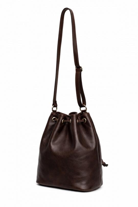 Sacs à bandoulière Maroquinerie Choco ITALINA - RITELLE (CHERRY LEATHER) 4009 Efashion Paris