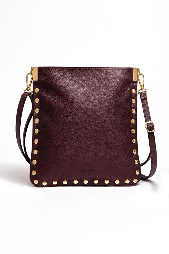 Shoulder bags Bags Cognac ITALINA - RITELLE (CHERRY LEATHER) 4202 Efashion Paris