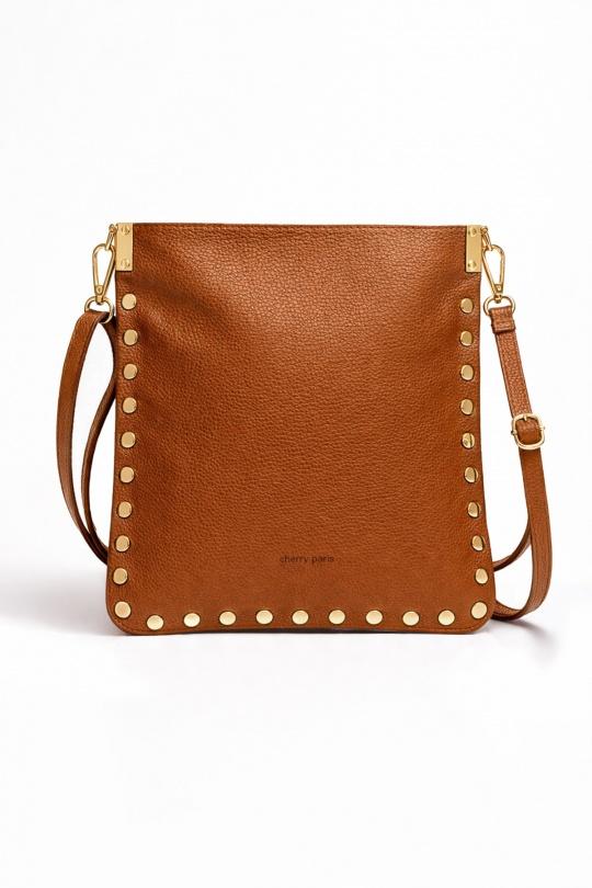 Shoulder bags Bags Cognac ITALINA - RITELLE (CHERRY LEATHER) 4202 Efashion Paris