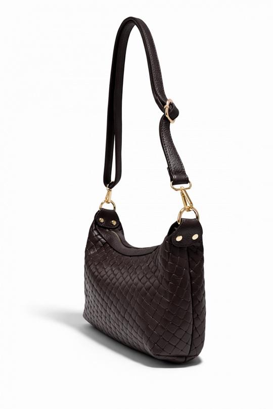 Sacs à bandoulière Maroquinerie Cognac ITALINA - RITELLE (CHERRY LEATHER) 4208 Efashion Paris